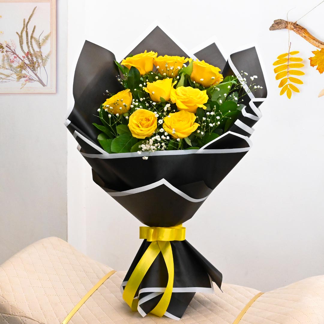 Yellow Charm Bouquet Delivery